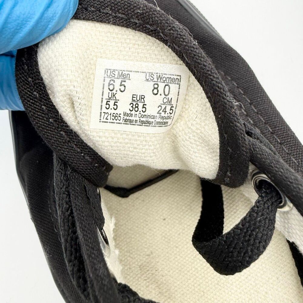 Vans Atwood Black Canvas Lace Up Skateboarding Sneakers - US Men’s 6.5 / Women 8 - Picture 12 of 13